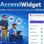 AccessiWidget - WCAG 2.1 AA ADA Compliance Accessibility Widget with Configurator