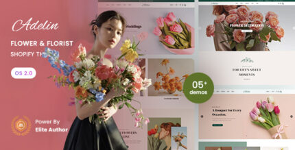 Adelin - Flower Shop Florist Responsive Shopify 2.0 Theme