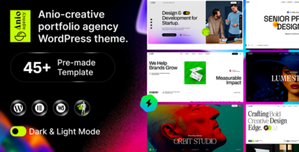 Anio - Creative Agency Portfolio WordPress Theme