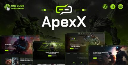 ApexX - Esports Gaming WordPress Theme