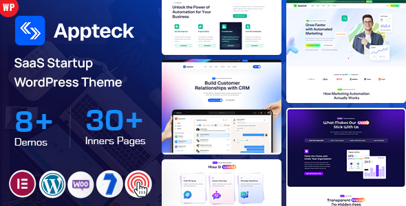 Appteck - SaaS Startup WordPress