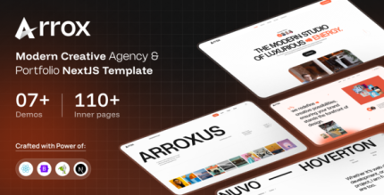 Arrox - Modern Creative Agency Portfolio NextJS Template