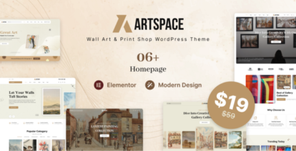 ArtSpace - Wall Art Print Shop WordPress theme