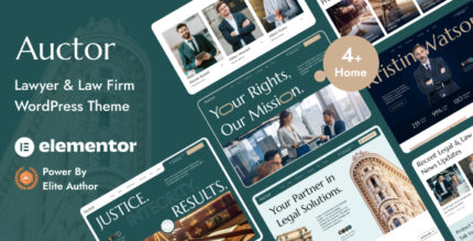 Auctor – Lawyer Attorney WordPress Theme