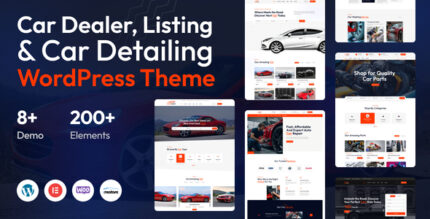 Autovault - Car Dealer, Listing Car Detailing WordPress Theme