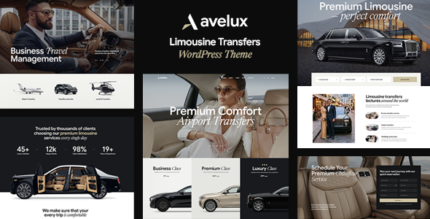 Avelux - Limousine Transfers Car Dealer WordPress Theme