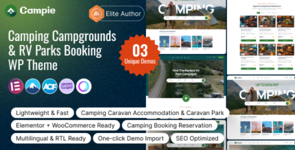 Campie – Camping Campgrounds RV Parks Booking WordPress Theme