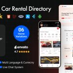 Carbaz - Car listing Car Rental Directory Laravel Script with Mobile App (Bundle)