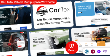 Carflex – Car Repair, Wrapping Wash WordPress Theme