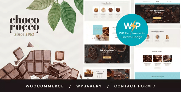 ChocoRocco | Chocolate Candy Sweets Shop WordPress Theme