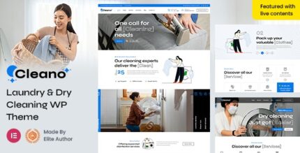 Cleano - Dry Cleaning Laundry Service WordPress Theme