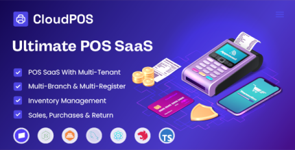 CloudPOS - Ultimate SaaS POS, Sales, Purchase Inventory Management System
