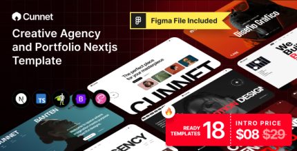 Cunnet - Creative Agency Portfolio Nextjs Template