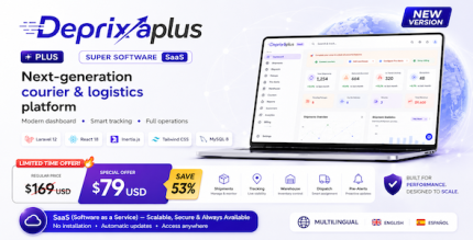 Deprixa Plus - Courier, Parcel Logistics SaaS Platform | Laravel 12 + React 18