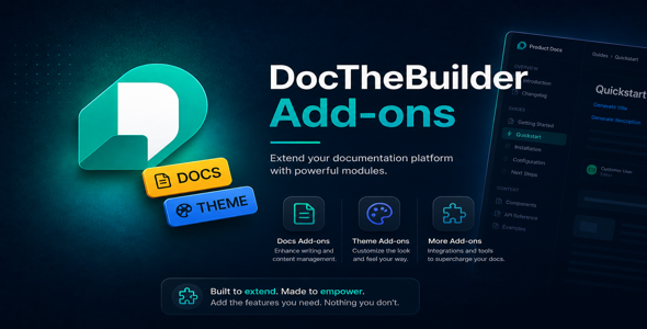 DocTheBuilder Docs Theme Addon DocTheBuilder Docs Theme Addon