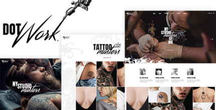 Dotwork - Tattoo Studio and Piercing Shop WordPress Theme
