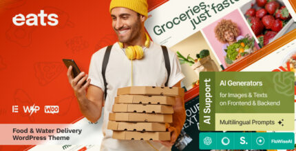 Eats - Water Food Delivery WordPress Theme