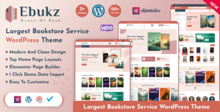 Ebukz - eBook eReading Shop WordPress Theme