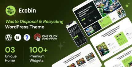 Ecobin - Waste Disposal Recycling Services WordPress Theme