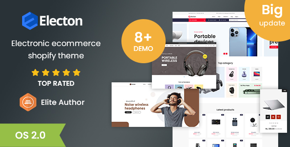 Electon- The Single Product, Electronics Gadgets eCommerce Shopify Theme Electon- The Single Product, Electronics Gadgets eCommerce Shopify Theme