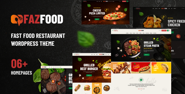 Fazfood - Fast Food Restaurant WordPress Theme Fazfood - Fast Food Restaurant WordPress Theme