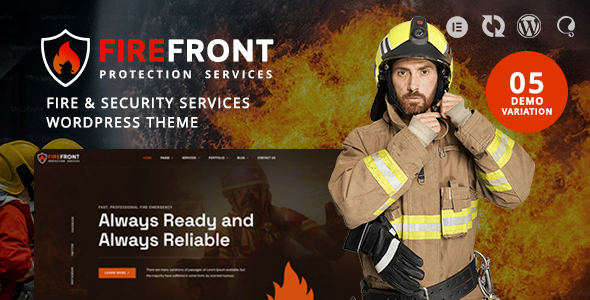 Firefront - Fire Security Services WordPress Theme Firefront - Fire Security Services WordPress Theme