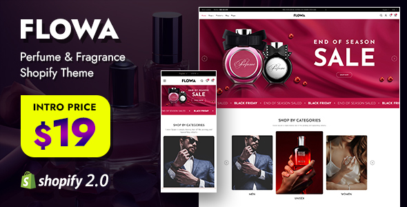 Flowa – Perfume Fragrance Shopify Theme Flowa – Perfume Fragrance Shopify Theme