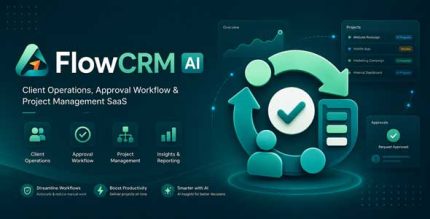 FlowCRM AI – Client Operations, Approval Workflow Project Management SaaS