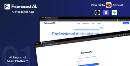 Framecast AI - AI Headshot Generator, Avatar Maker, Image Generator SaaS System