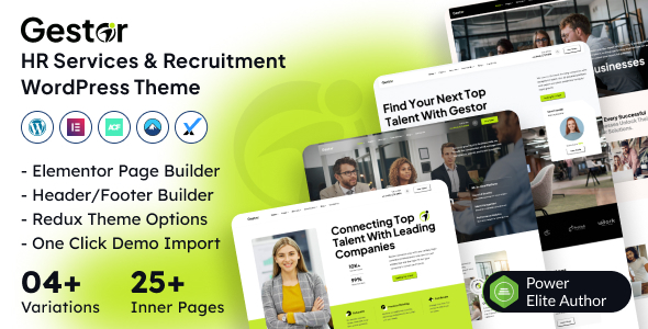 Gestor – HR Services Recruitment WordPress Theme Gestor – HR Services Recruitment WordPress Theme
