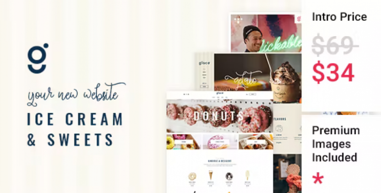 Glacé - Ice Cream Sweet Shop Theme