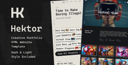 Hektor - Creative Agency Portfolio HTML Website Template