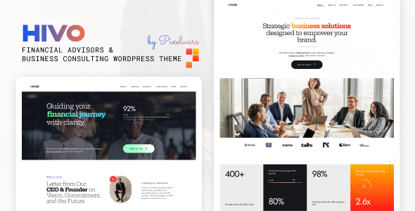 Hivo - Business Consulting Finance WordPress Theme