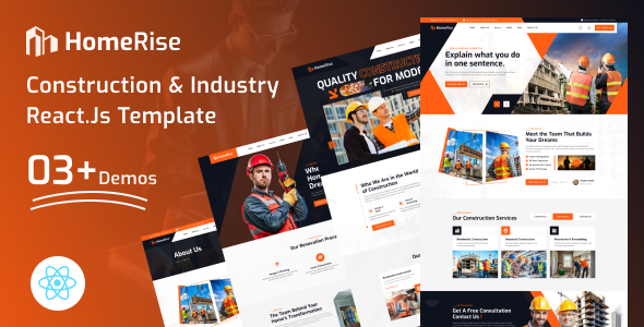 HomeRise – Construction Industry React Js Template