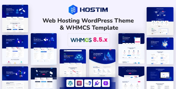 Hostim - Web Hosting WordPress Theme with WHMCS 3.9.0