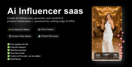 Influencify – AI Influencer SaaS Platform for Viral Reels AI Videos (Node.js Script)