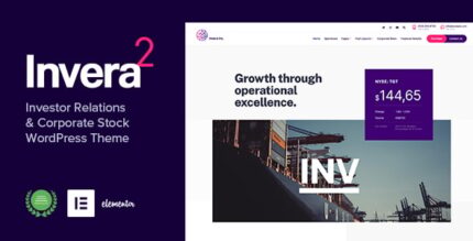 Invera - Investor Relations Corporate Information WordPress Theme
