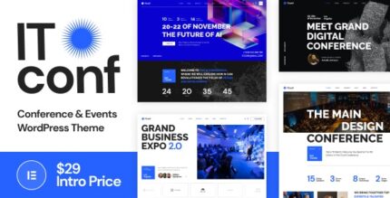 ITconf - Conference Events WordPress Theme