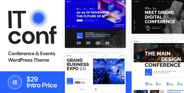 ITconf - Conference Events WordPress Theme