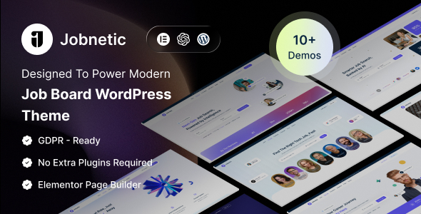 Jobnetic – Job Board Career Portal WordPress Theme