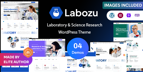 Labozu – Laboratory Science Research WordPress Theme