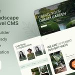 LeafLife - Garden Landscape Service Laravel CMS With Live Page Builder