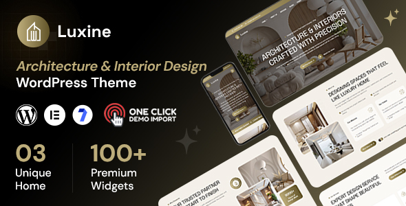 Luxine - Architecture Interior Design WordPress Theme