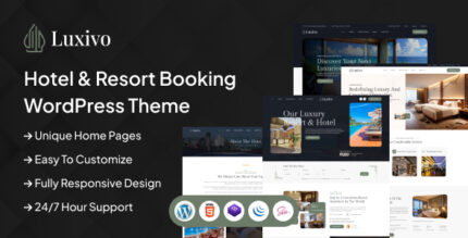 Luxivo - Hotel Resort Booking WordPress Theme