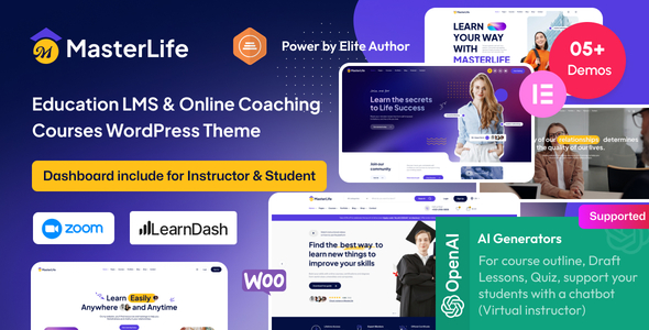 MasterLife - Education LMS Online Coaching Courses WordPress Theme MasterLife - Education LMS Online Coaching Courses WordPress Theme