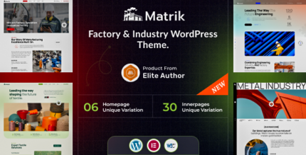 Matrik - Factory Industry WordPress Theme