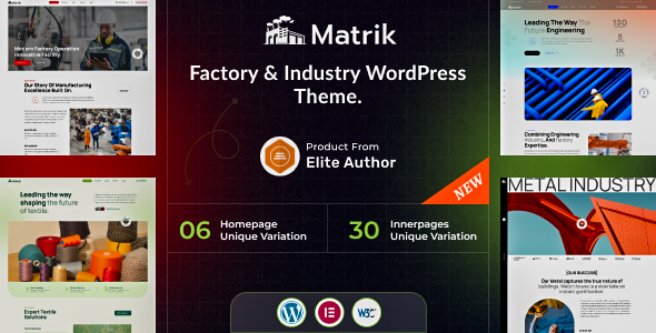 Matrik - Factory Industry WordPress Theme