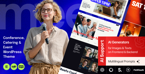 Meetx - Conference, Catering Event WordPress Theme
