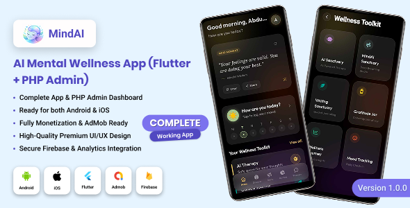 MindAI - Mental Health and Wellness Flutter App