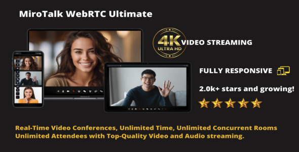 MiroTalk Ultimate Bundle: All-in-One WebRTC for LiveSmart Streaming Video Conferencing